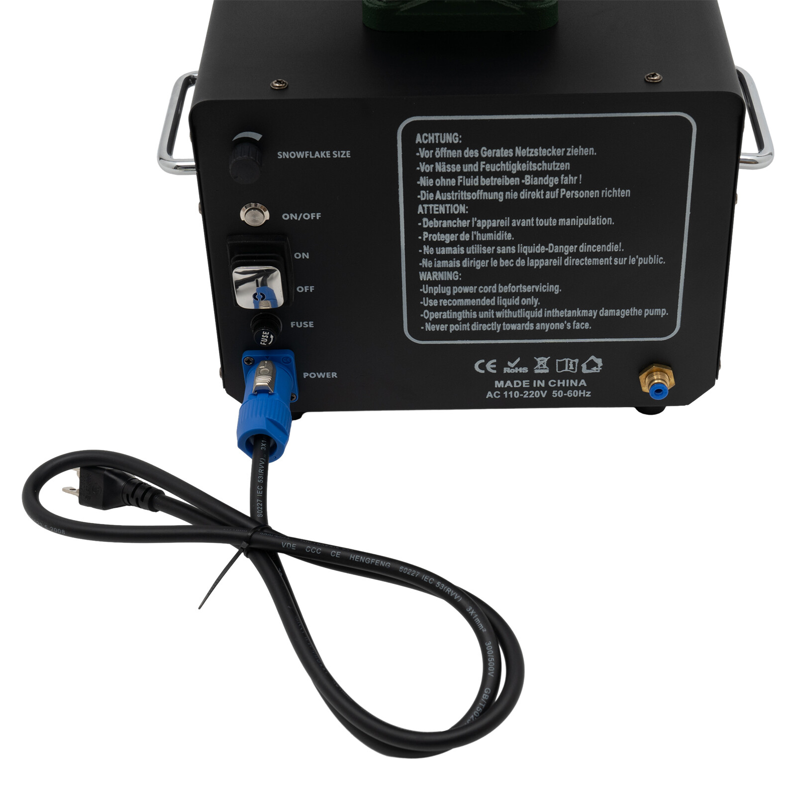 2000W Professional Snow Machine - Stage & Wedding Party Effect Shaking Head
