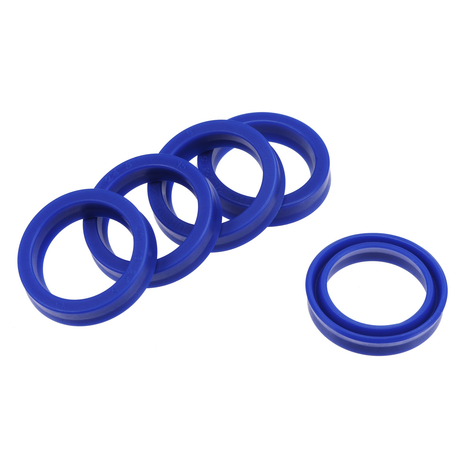5 Pcs UN Radial Shaft Seals,for Hydraulic Cylinders 18mm ID x 24mm OD 5mm Width