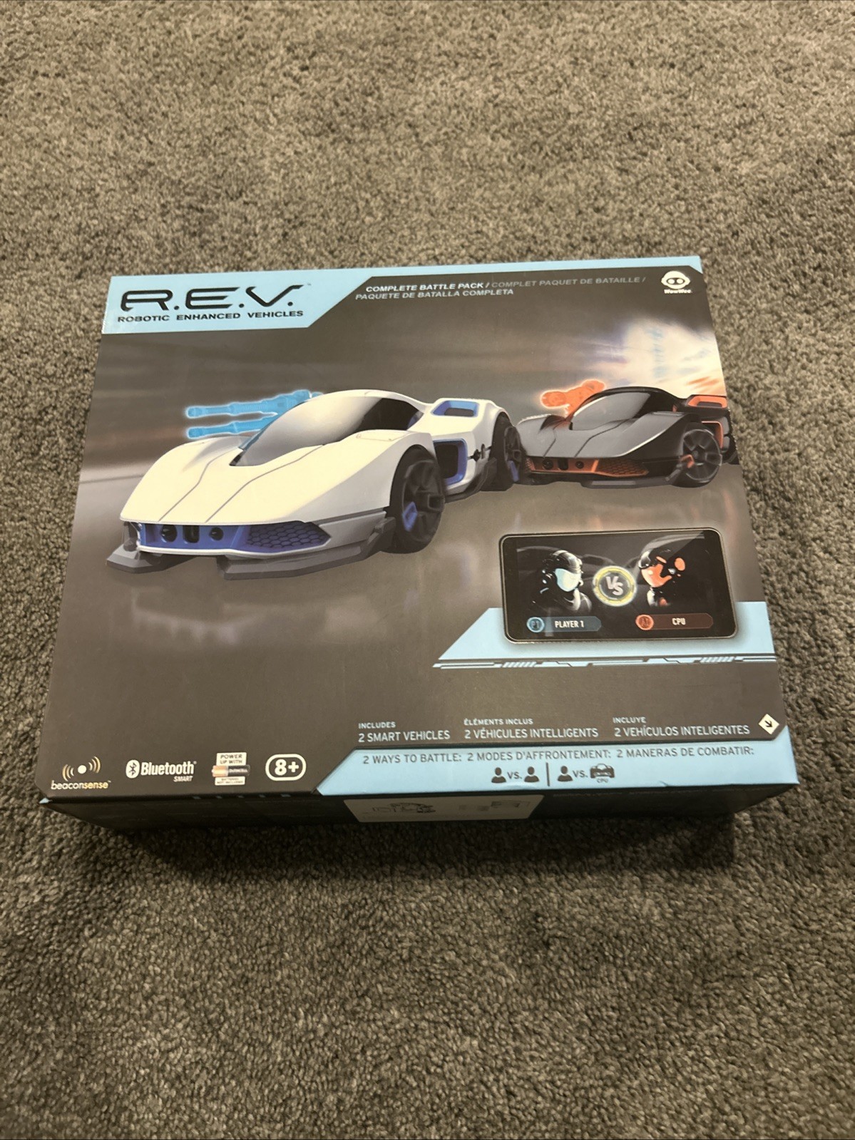 NEW WowWee Rev Robotic Enhanced Vehicle Battle Car with Bluetooth