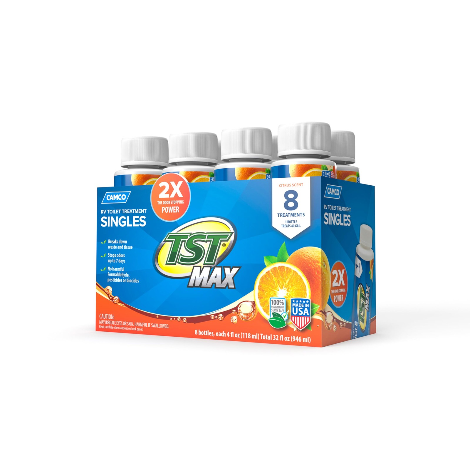 Tst Max Camper / Rv Toilet Treatment Singles - Features Ultra-concentrated