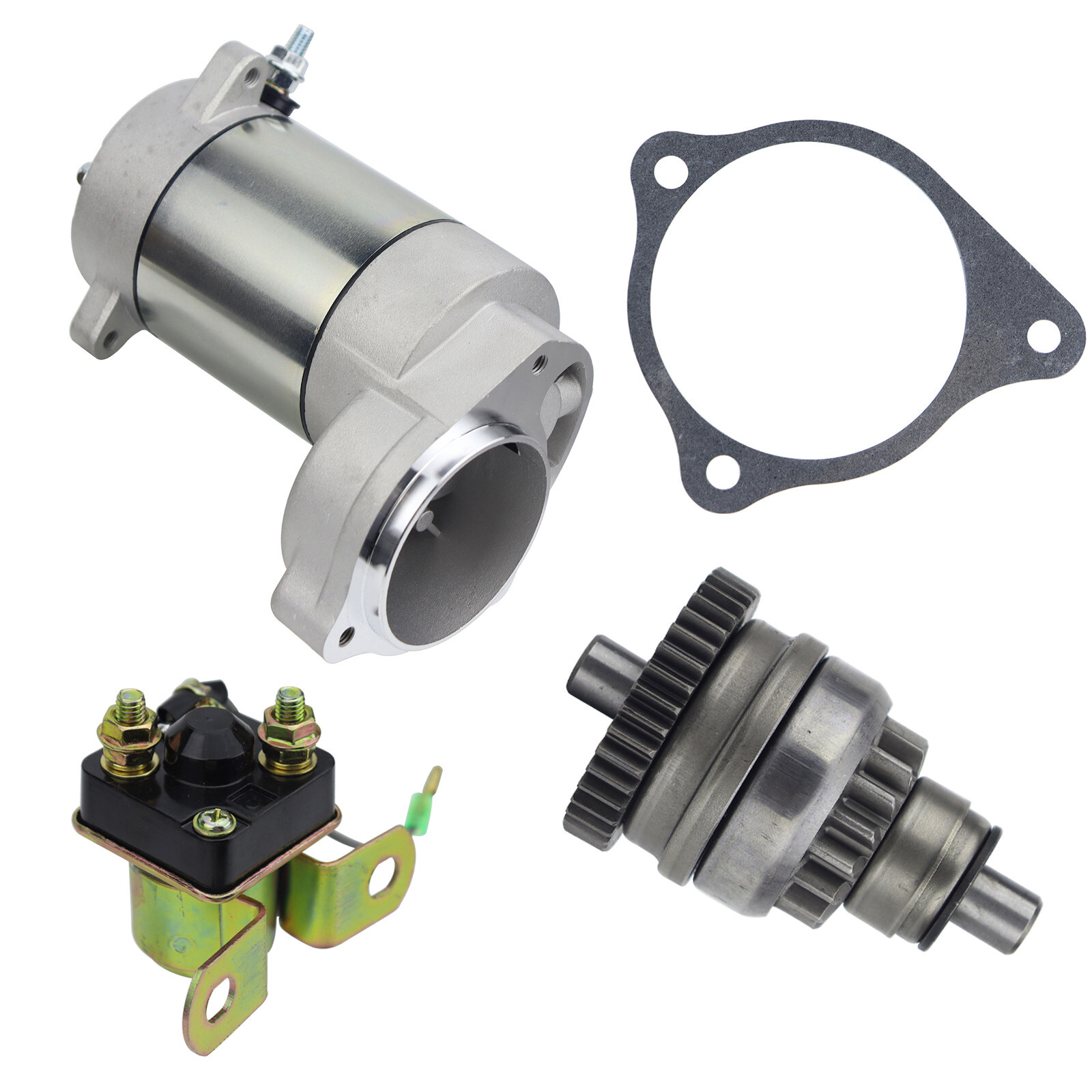 Starter&Bendix For Polaris Xplorer 400/400L 4x4 1995-2002 with Relay&Gasket