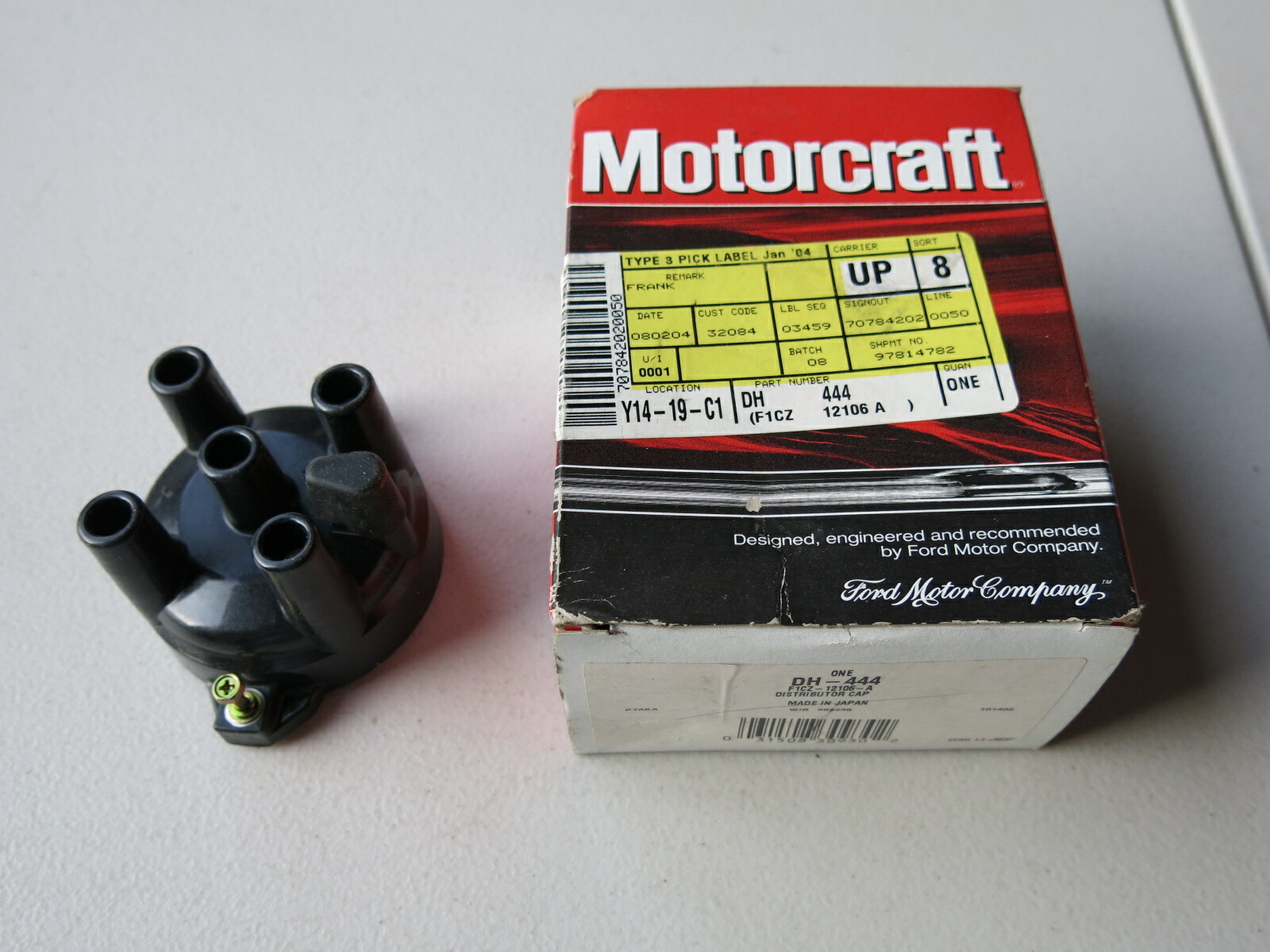 Distributor Cap Motorcraft DH-444 (Ford Escort /Mercury Tracer 1991-96)