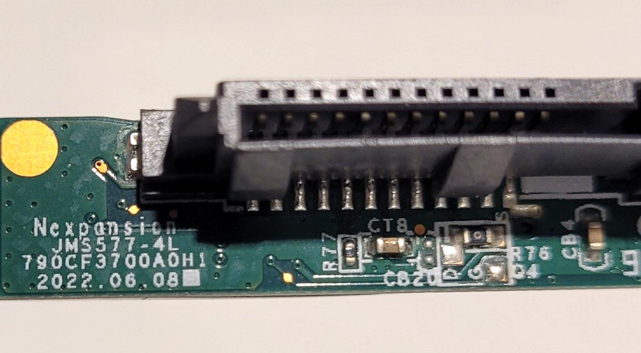 Controller / PCB JMS577-4L pn: E481033 fw: 712 2.5" SATA into USB 3.0 Seagate