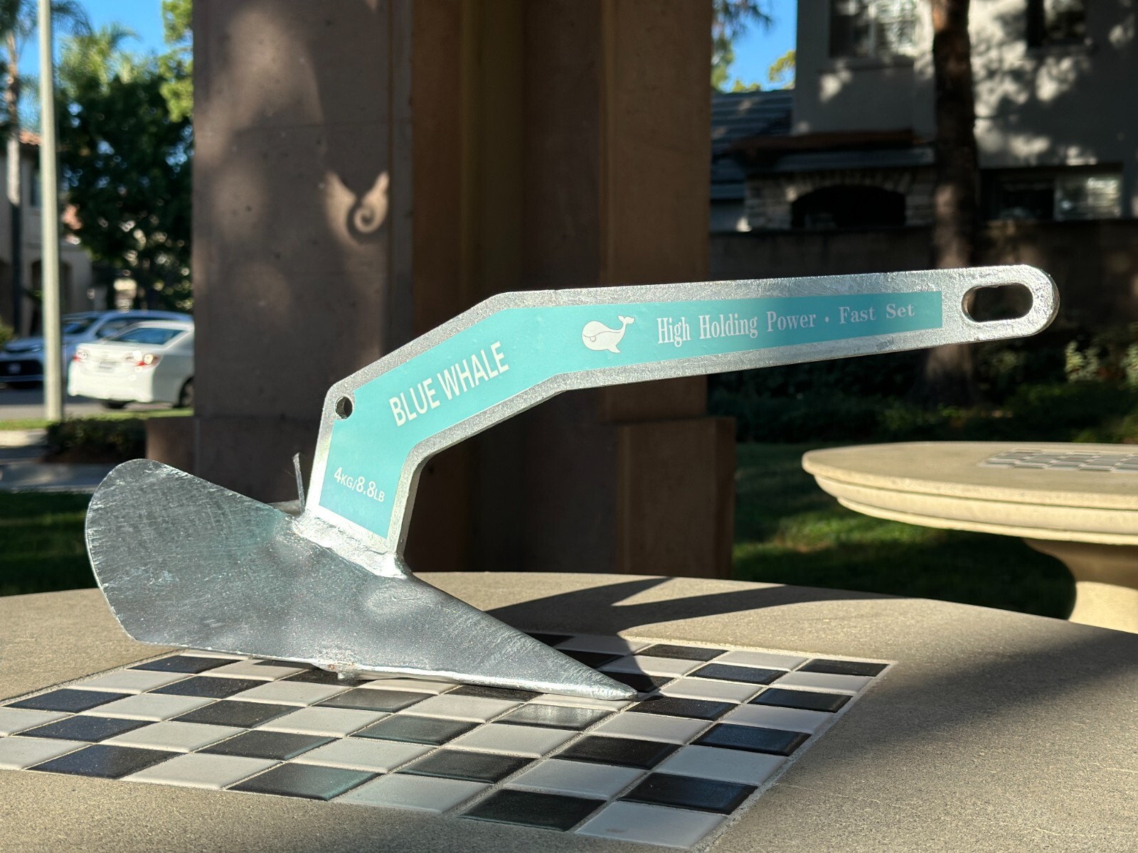 Blue Whale Hot Dipped Galvanized Steel Delta Anchor 13Ibs/6KG Boat 21'- 31'