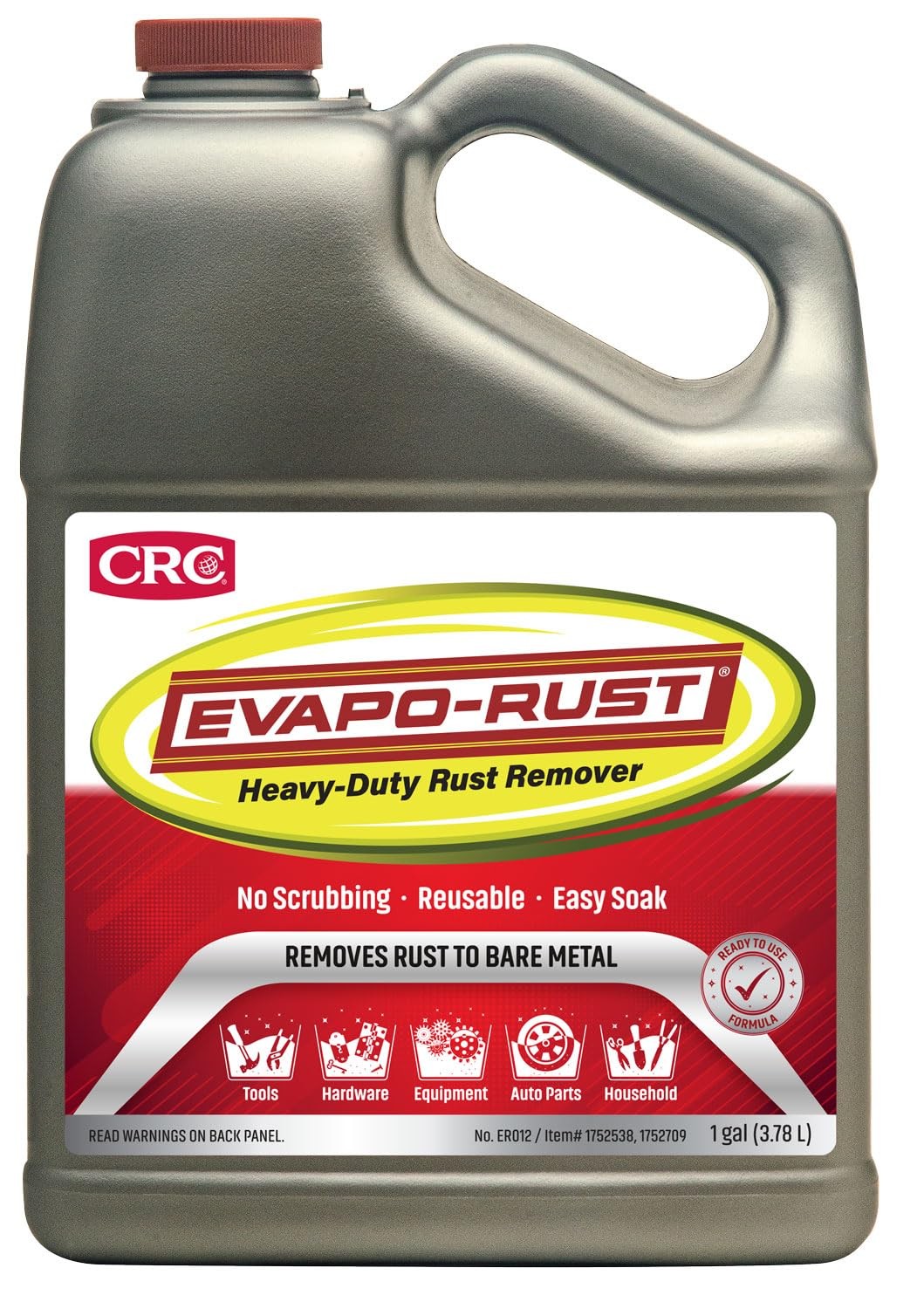 Evapo-Rust ER012 Heavy Duty – 128 oz., Rust Remover for Auto Parts, Hardware,