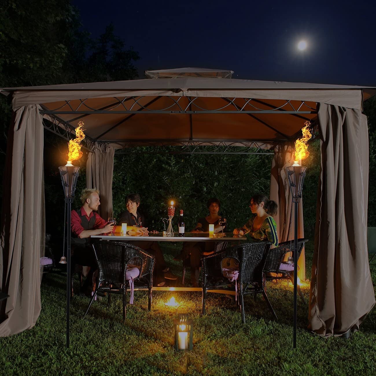Sorbus Matney refillable metal torches (4 Pack)