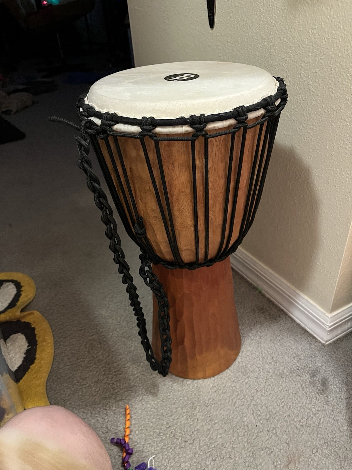 Meinl Percussion Rope Tuned Headliner Series Wood Djembe - 10 inch - Nile