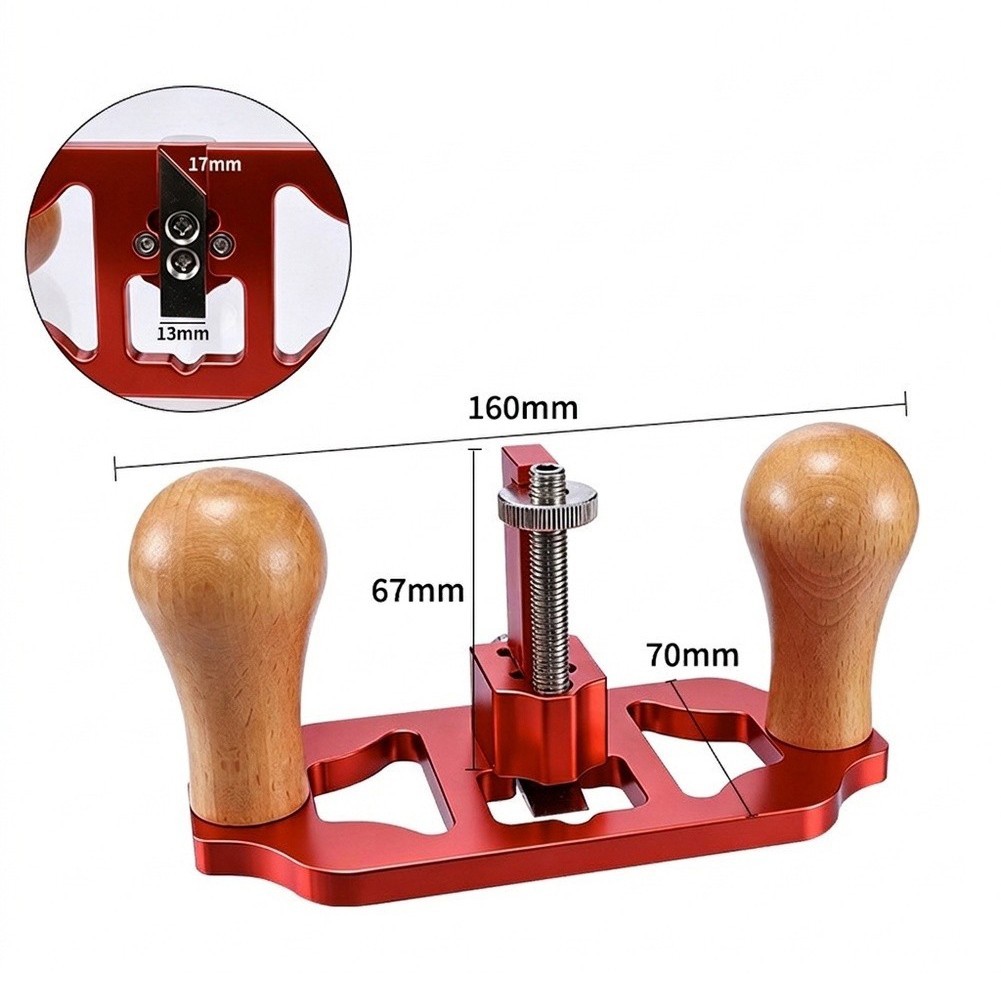 Aluminum Alloy Router Plane for Wood Edges Grooving Slotting and Trimming