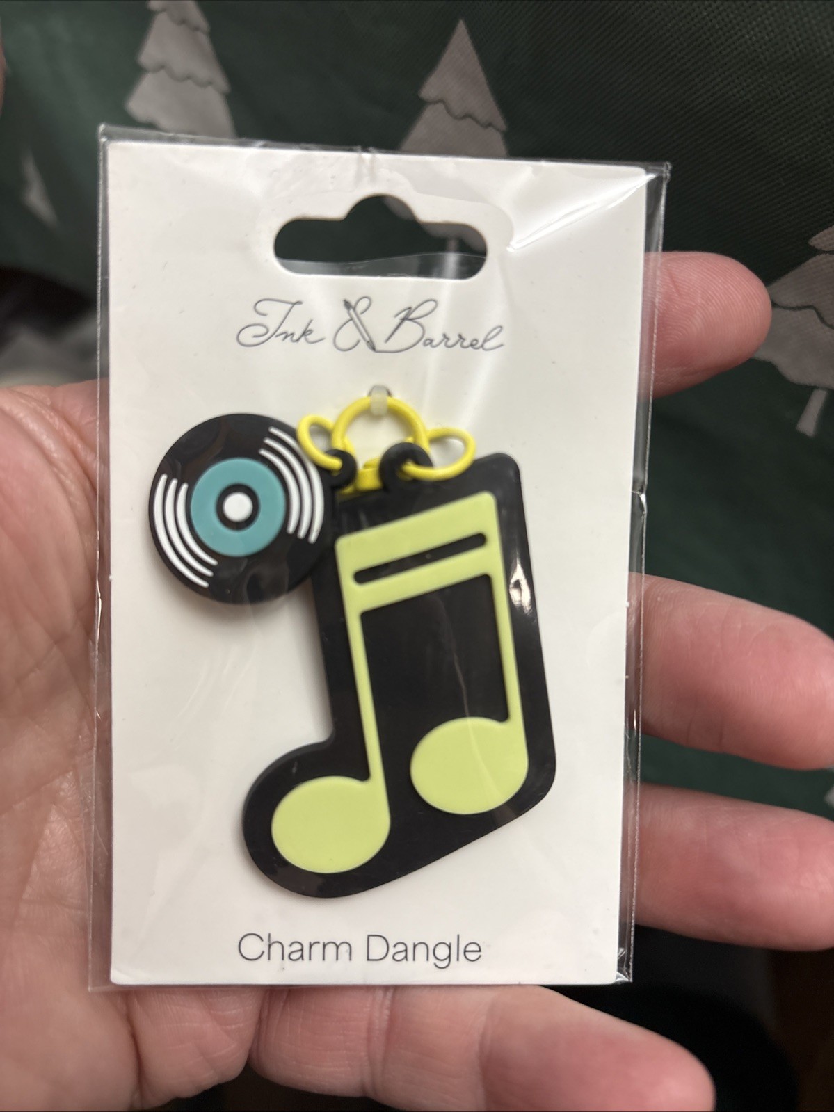 Ink & Barrel Bag Charm Dangle Accessory.