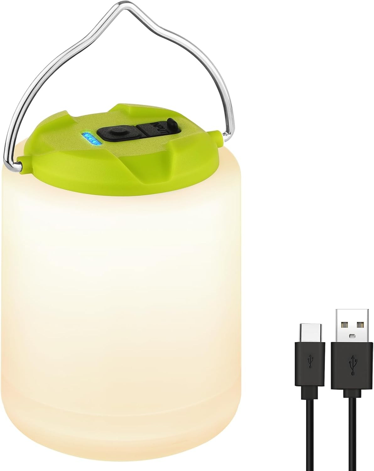 LED Camping Lantern, Rechargeable Camping Light, 4 Modes Outdoor Flashlights