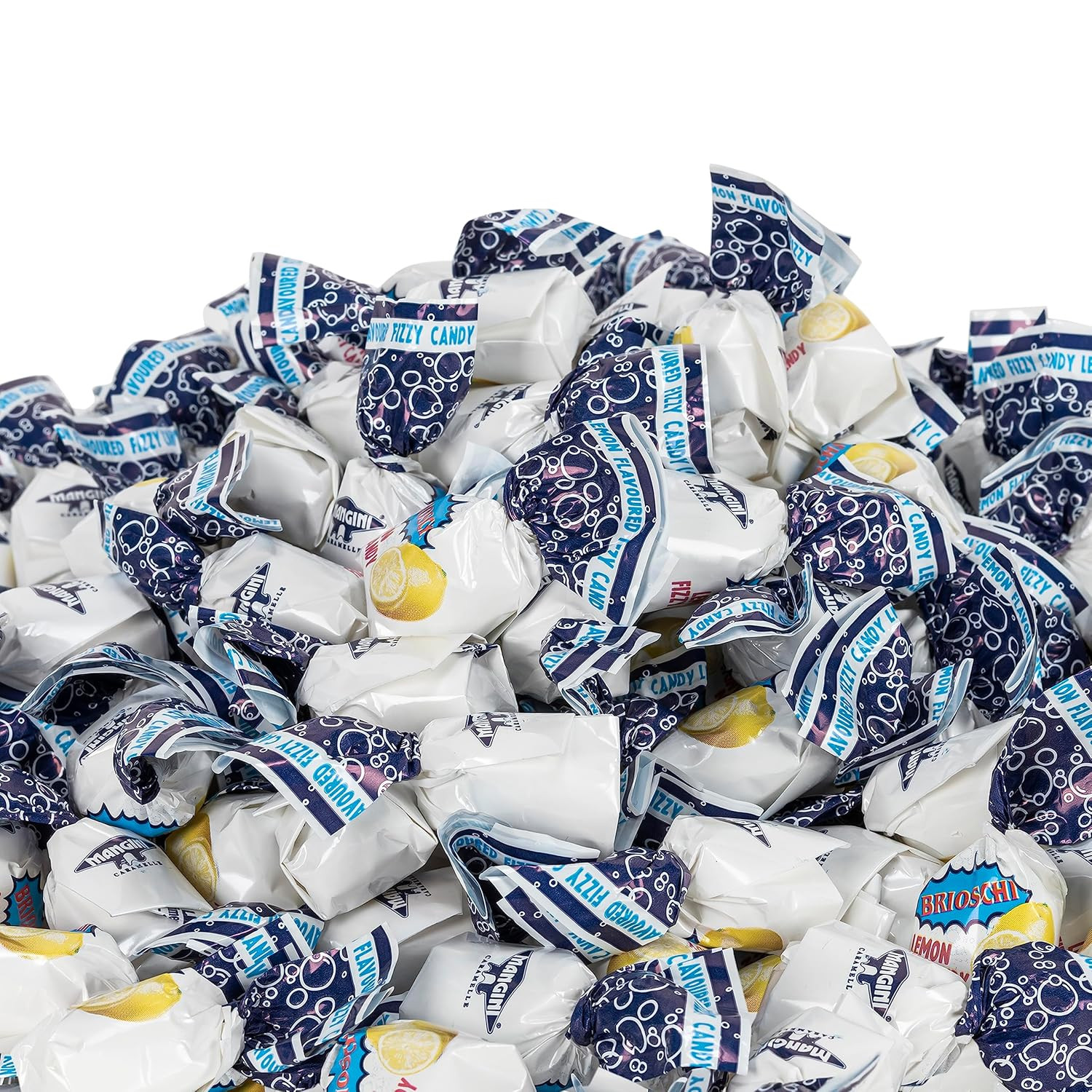 Brioschi Lemon Flavored Effervescent Fizzy Digestive Italian Candies, 5.29 Oz (P