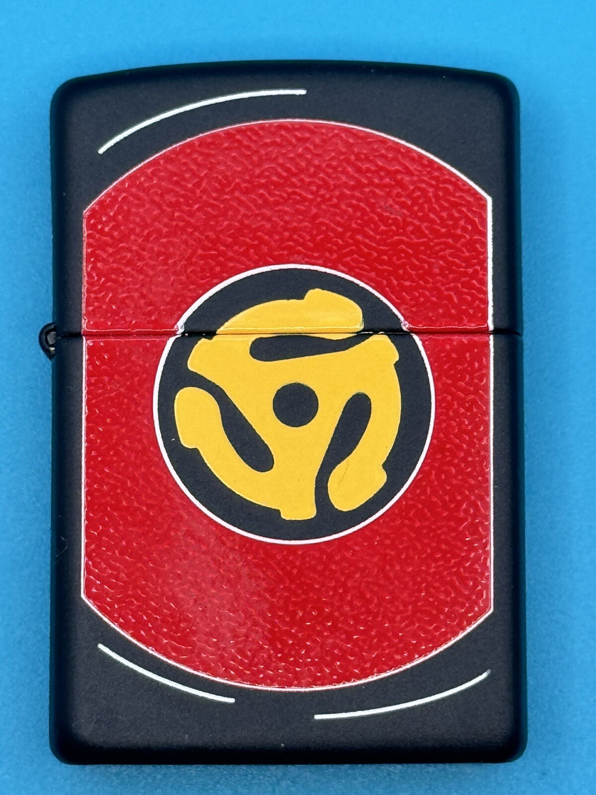 Vintage 2004 Vinyl Record Black Matte Zippo Lighter NEW