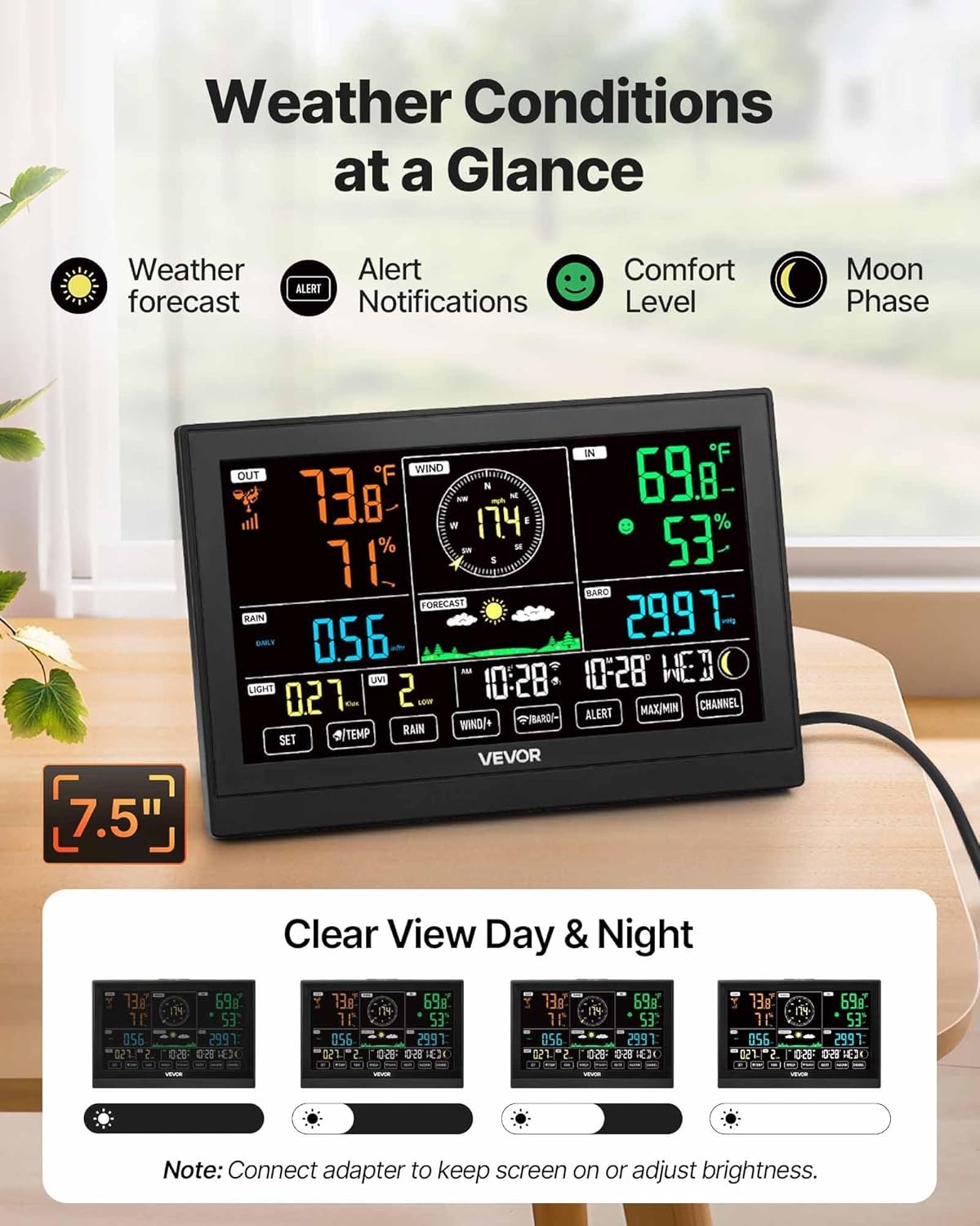7 in 1 Wireless Weather Station Solar