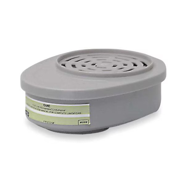 Msa Safety Combination Cartridge/Filter, Advantage Series, Bayonet, Olive, GME,