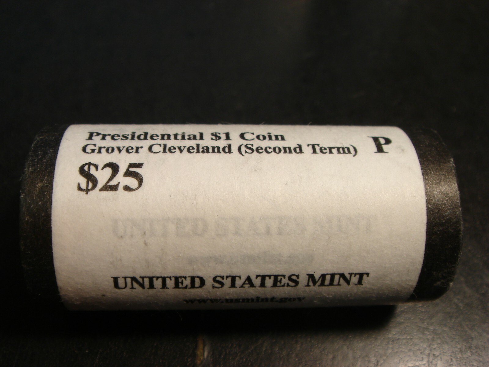 2012-P Grover Cleveland 2nd Term 24th Presidential Dollar BU Roll of 25 Heads-T.