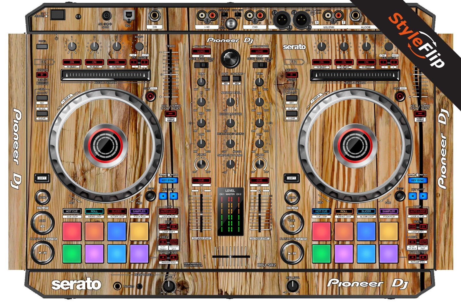 Pioneer DDJ-SR2 Skin | Wood #4 | Protective Decal | StyleFlip Skins