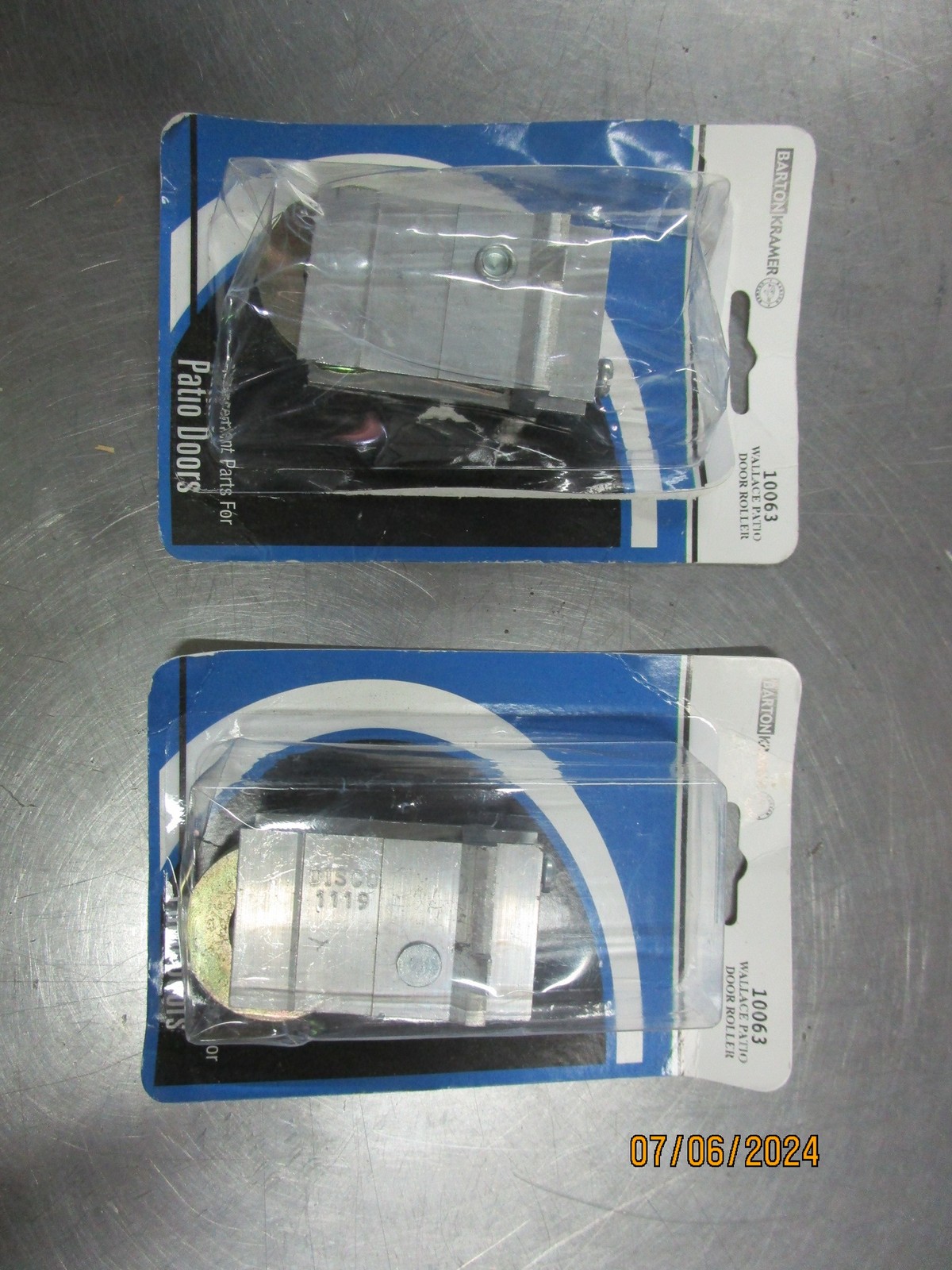 2 Barton Kramer 10063 Wallace Patio Door Roller NOS