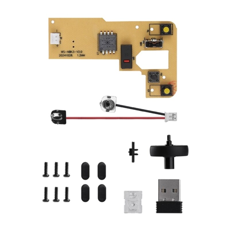 Wireless Mouse MH002 Components with Ergonomic and Adjustable DPI Sensoring