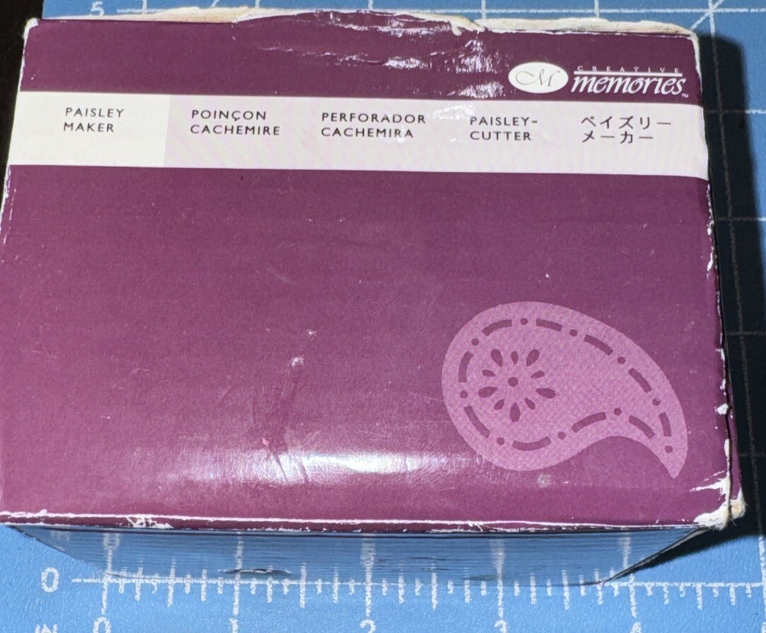 Creative Memories Paisley Maker Paper Punch Retired 2007 Original Box