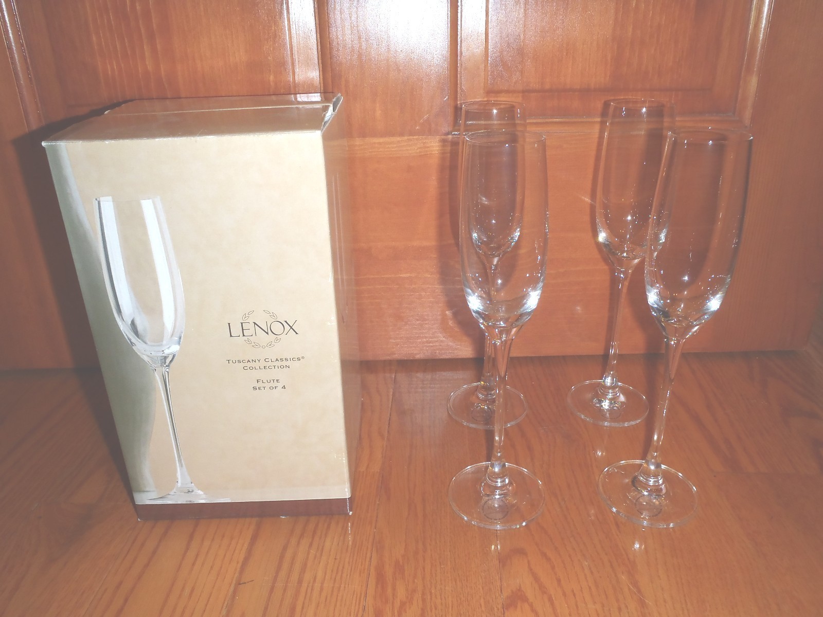 Lenox TUSCANY CLASSICS Champagne Flutes Glasses - Set of 4 ~ BRAND NEW in BOX