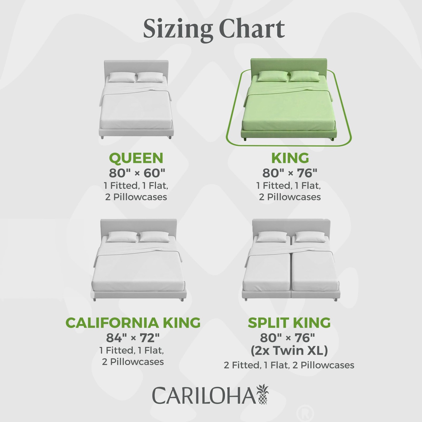 Retreat 4-Piece Sateen Sheet Set | White | King | Lyocell Material | Breathab...