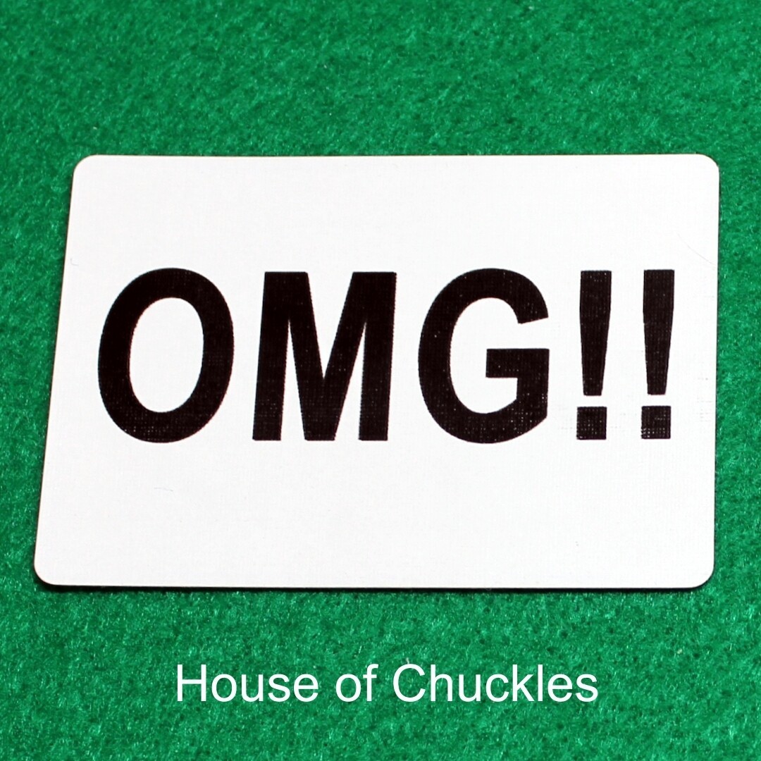 OMG!!, Bicycle Printed Gaff Card, Blue