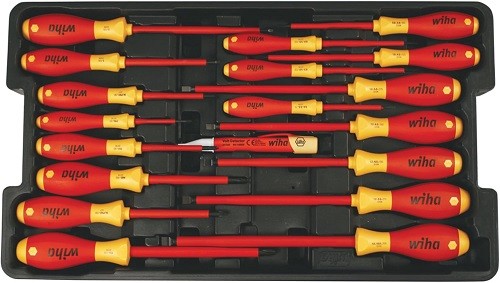 19 Piece Insulated Screwdriver And Cat Iii Voltage Detector Set