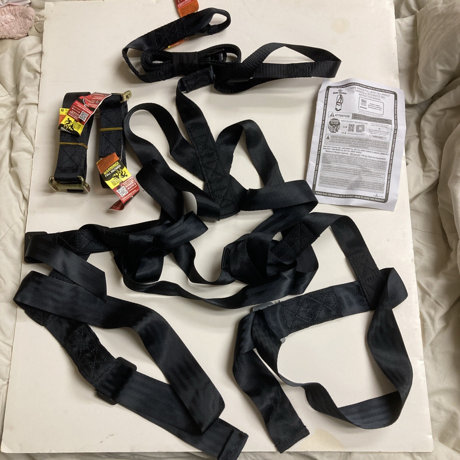 Game Winner Full-Body Fall Arrest Harness W/Integrated SRS Up To 300 LB Manual