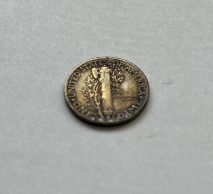 1940 P Mercury Dime, Nice toning