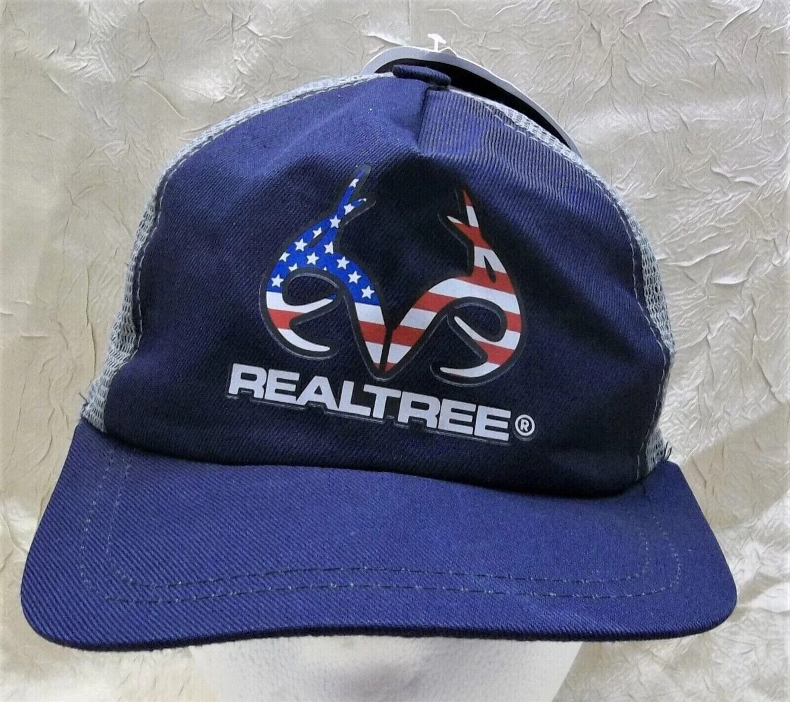 Realtree Brand Blue Hat Adjustable Adult Mesh Cap New with Tag