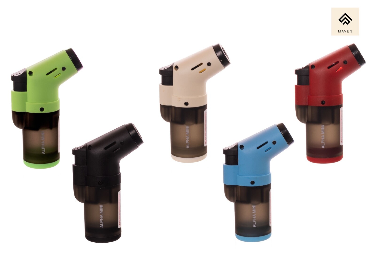 Maven Alpha Mini Single Flame Torch Lighter - Assorted
