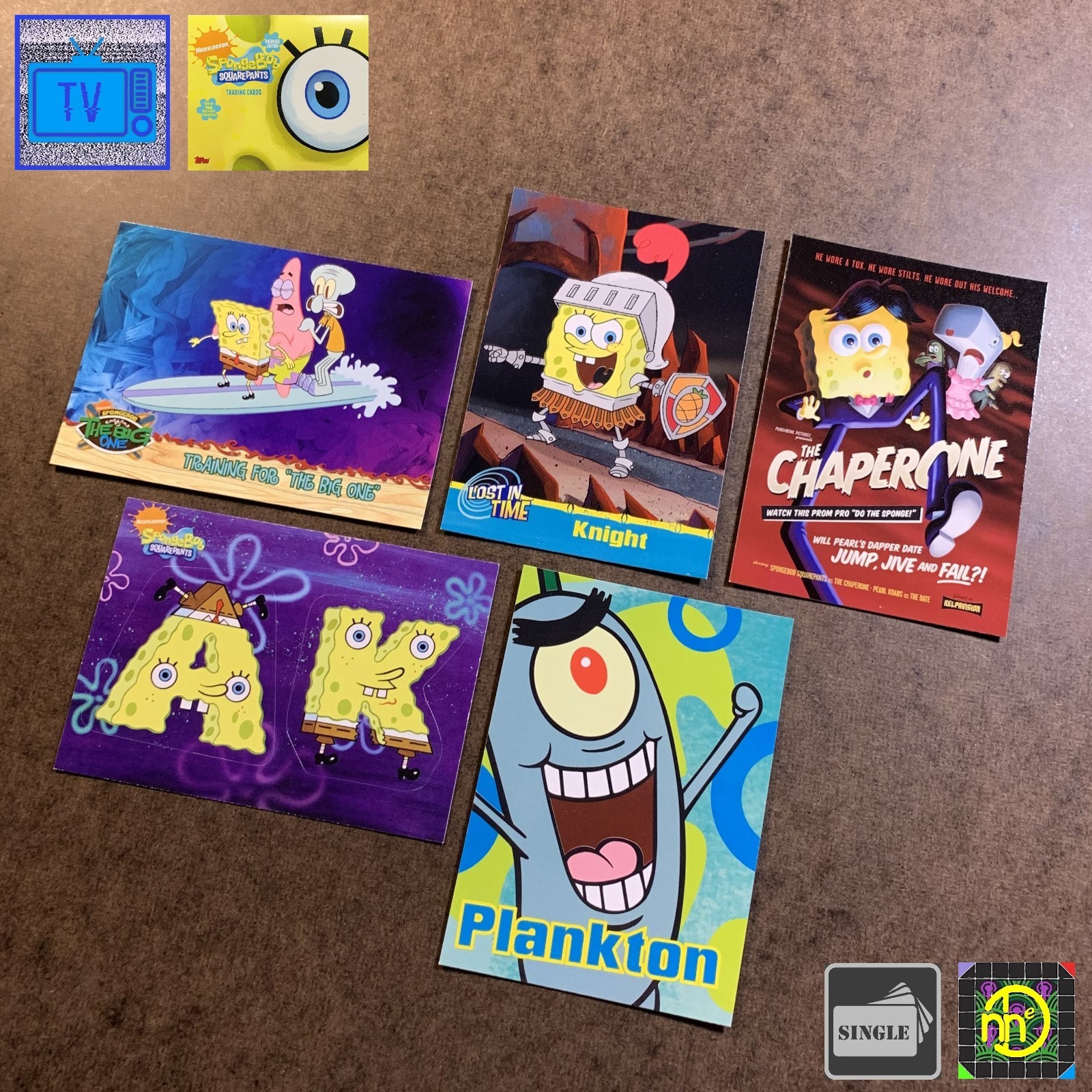 2009 Topps SpongeBob SquarePants Series 1 - Base Card / Alphabet Sticker Singles