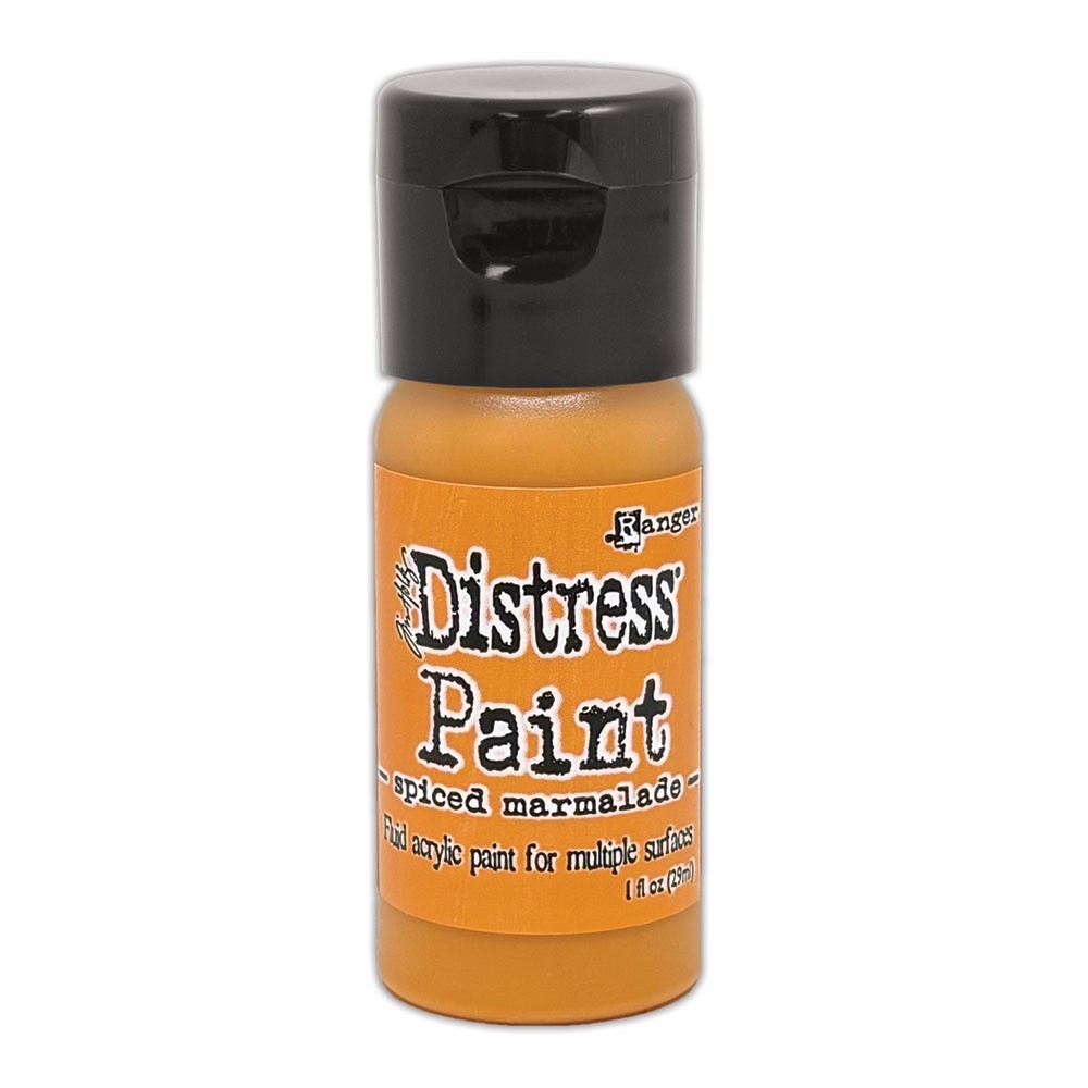 Tim Holtz Distress Paint Flip Top 1oz-Spiced Marmalade