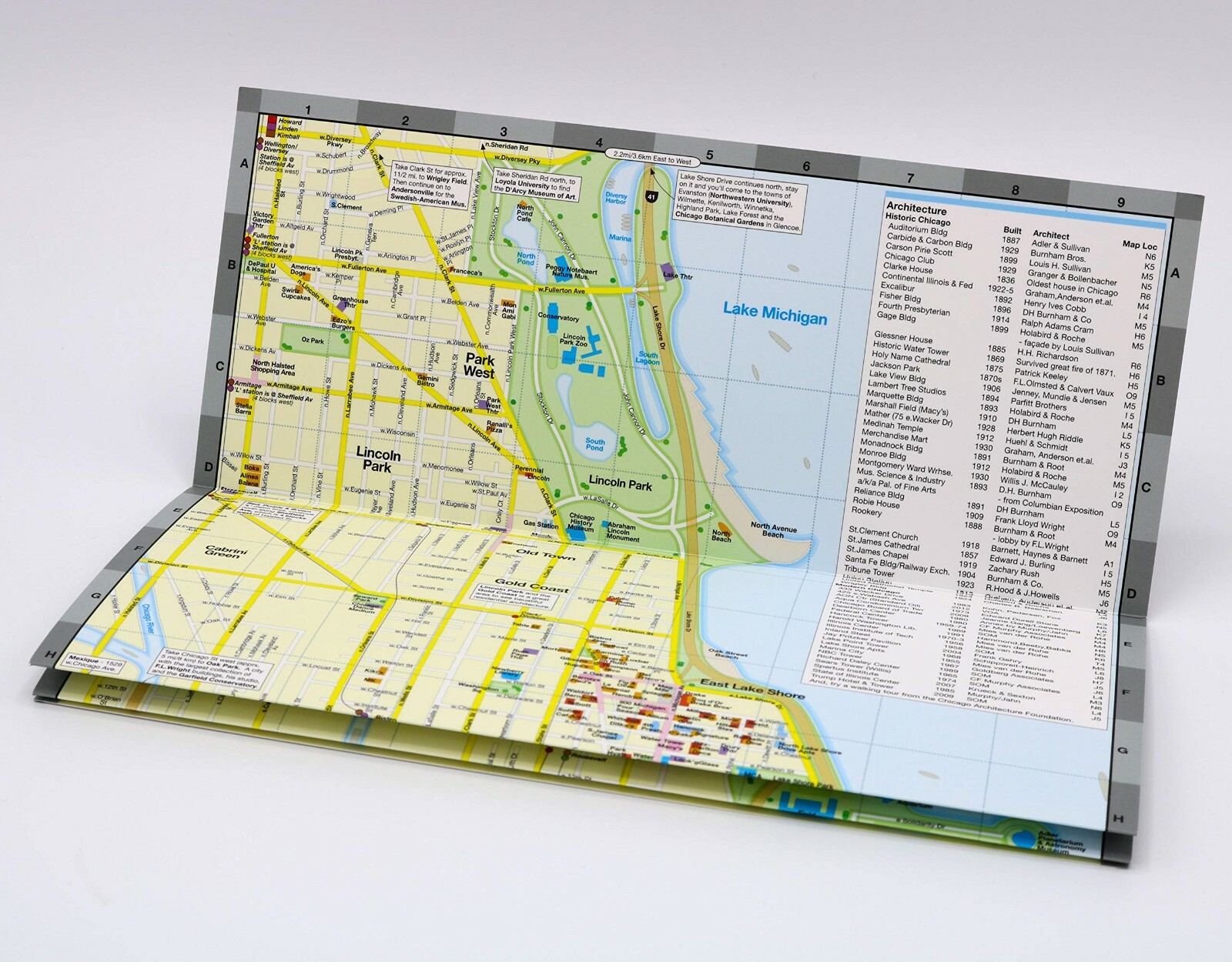 Map of Chicago, Illinois, USA, by Red Maps, Street Map