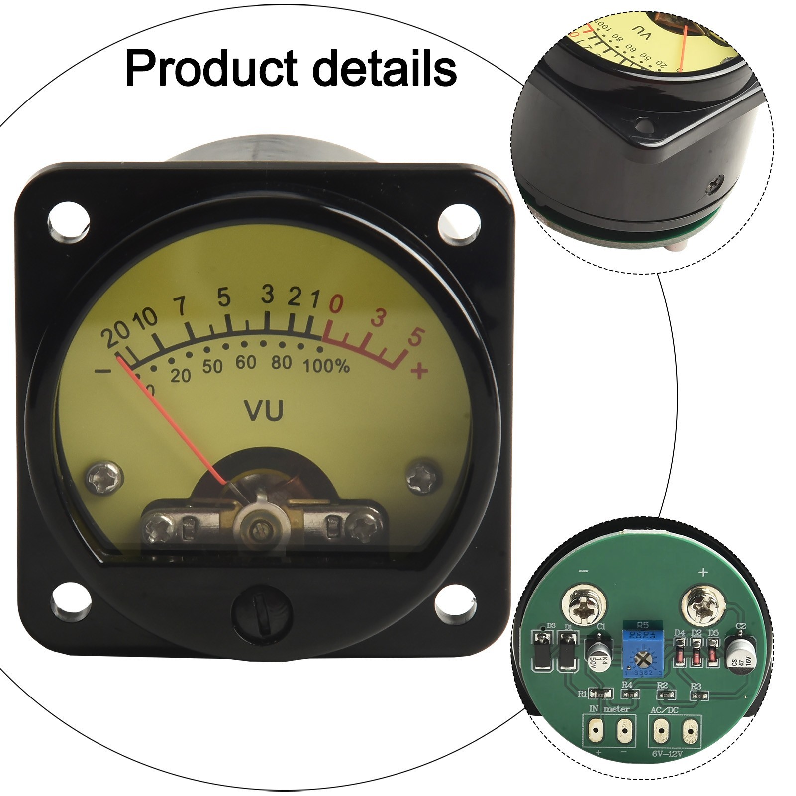 Audiophile Approved for vu Level Meter 45mm Great for Testing Sound Levels