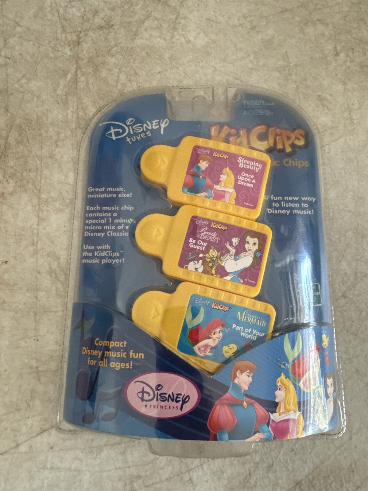 Disney Tunes Kid Clips Music Chips Princess Sleeping Beauty Tiger Electronics