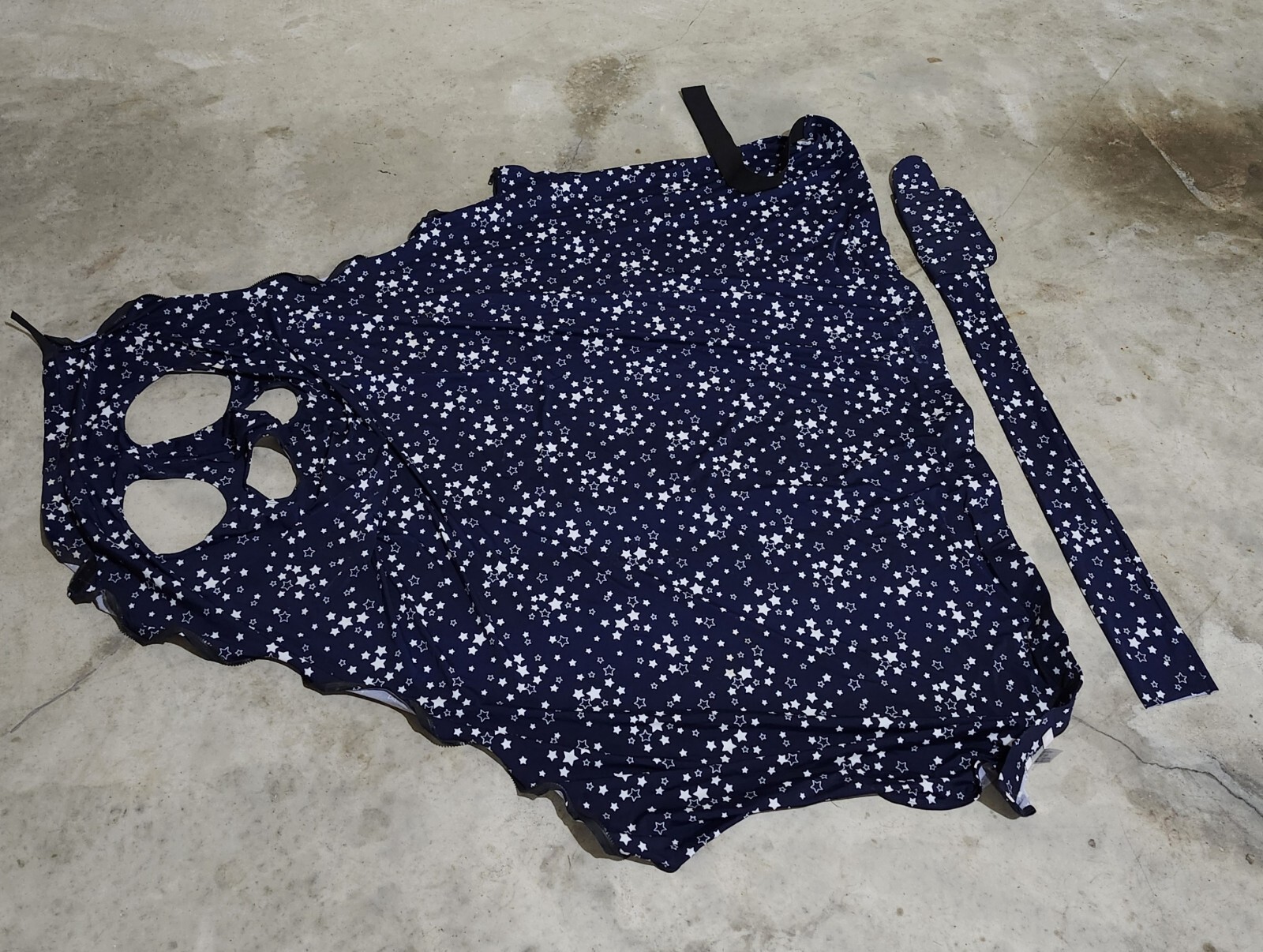 FULL BODY SLEEZY BARB HORSEWEAR WITH TAIL COVER SIZE XL BLUE STARS COSTUME