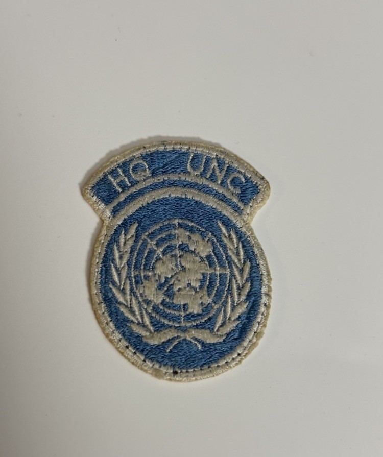 1950s Headquarters United Nations Command Cut Edge Patch UN