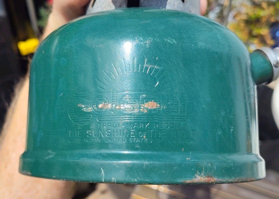 COLEMAN MODEL 220E GREEN LANTERN DATED 1-58
