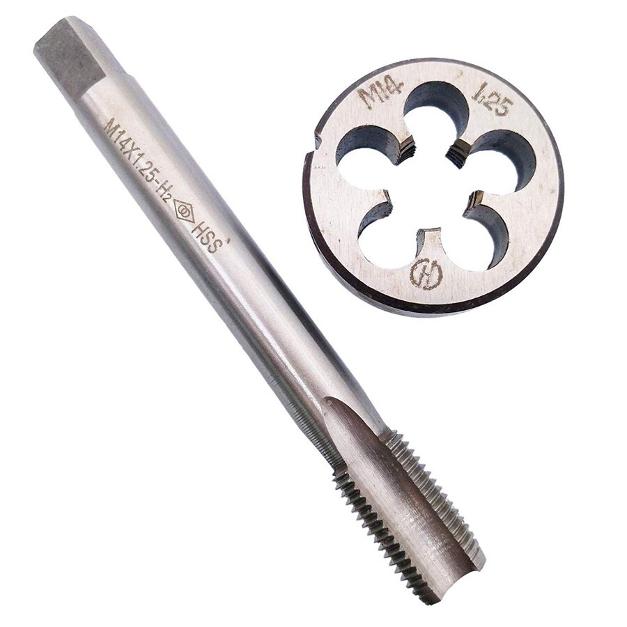 US Stock HSS M14 x 1.25mm Tap & M14 x 1.25mm Die Metric Thread Right Hand M939