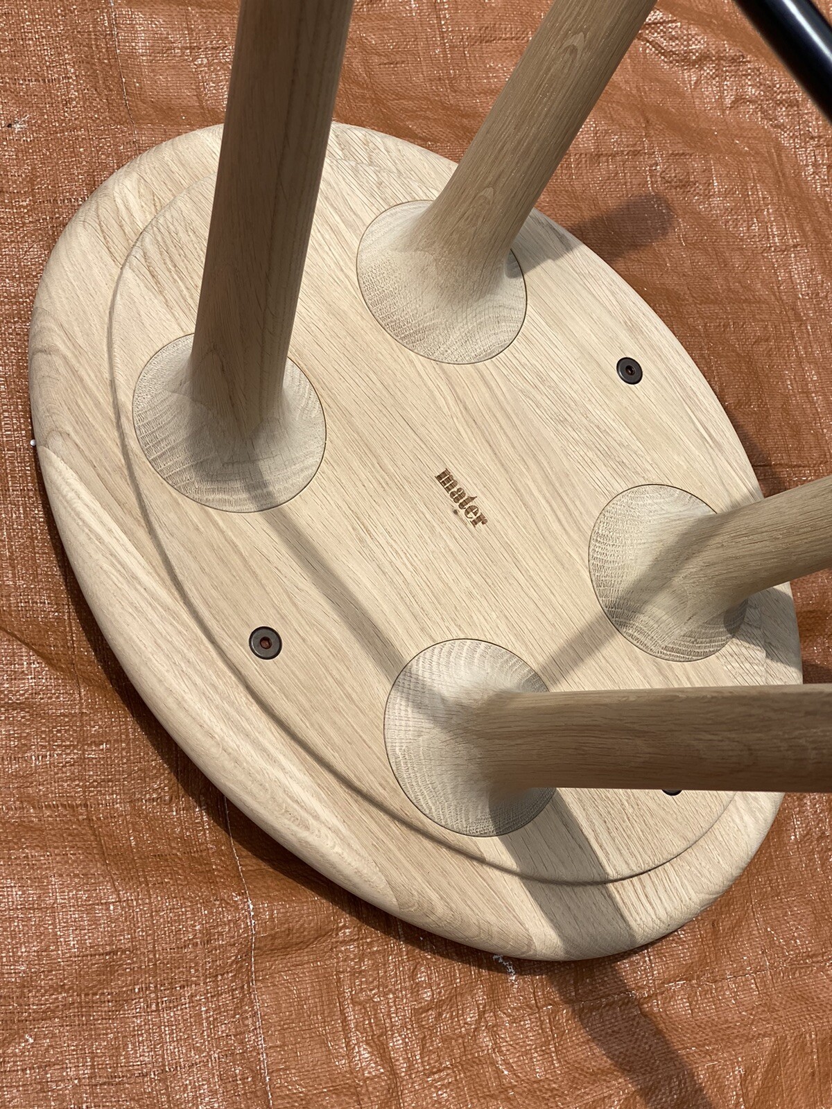 Mater Space Premium Edition Soaped Oak Counter Stool