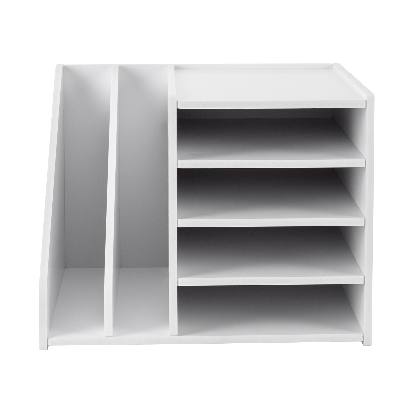 6-Tier PVC File Holder Organizer with Ample Storage Space, 15.35" x 12.16"
