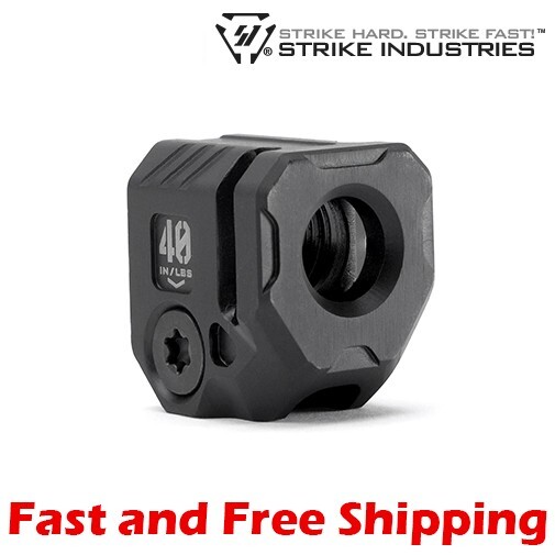 Strike Industries QUAD Micro Pistol Comp for 1/2-28 Barrel (9mm/357 SIG)