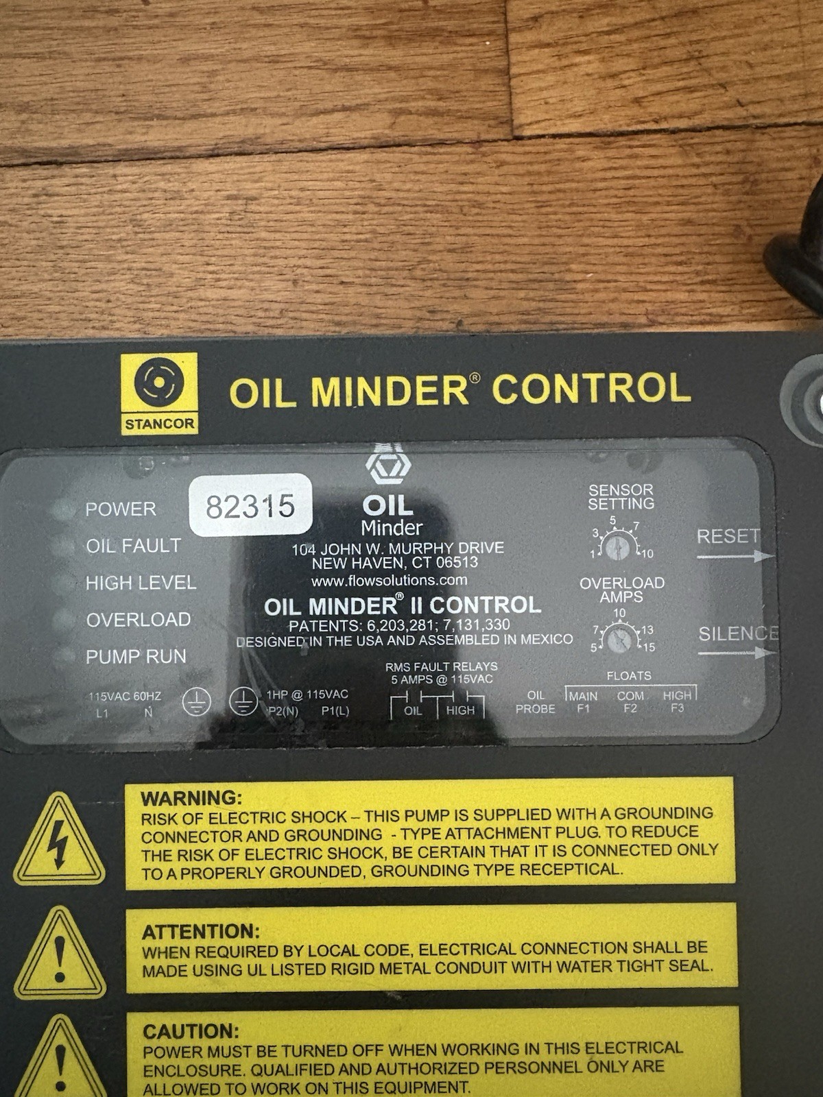 Stancor Oil Minder Control