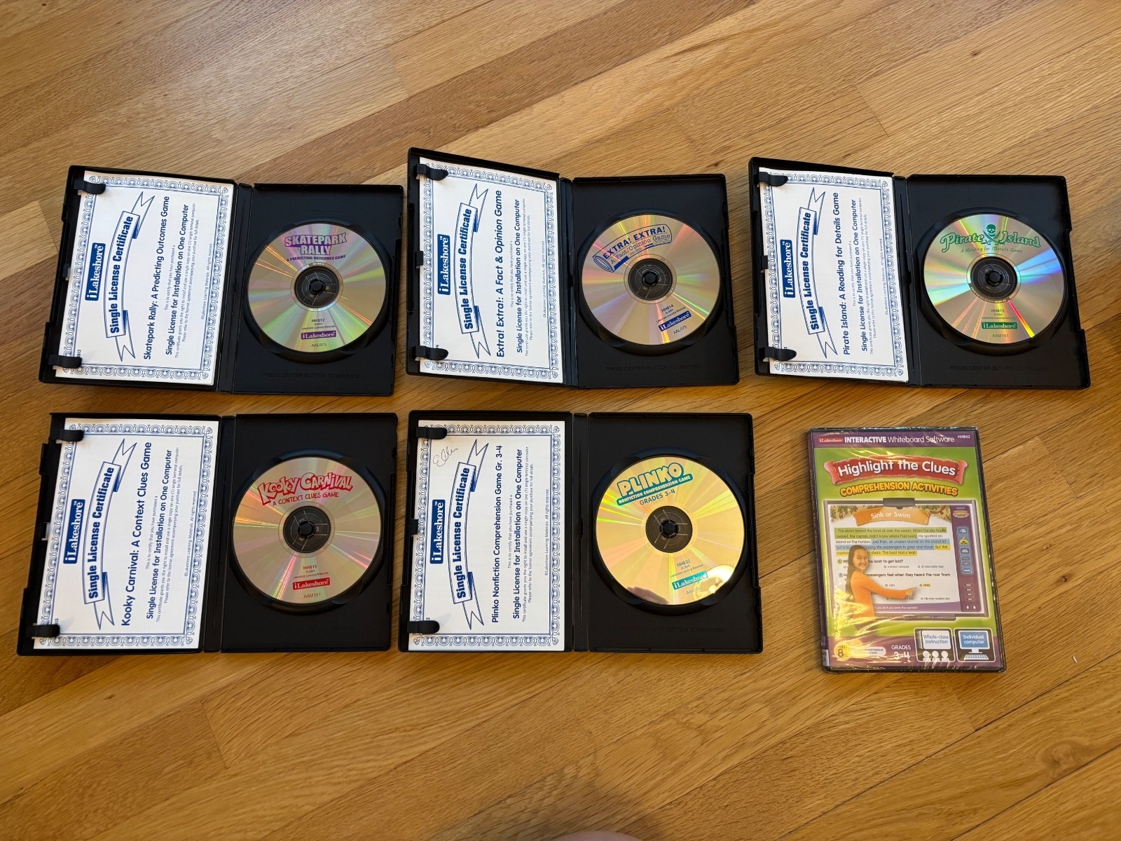 Lakeshore Learning Lot 19 Whiteboard Software Reading Language Arts Grades 1-6