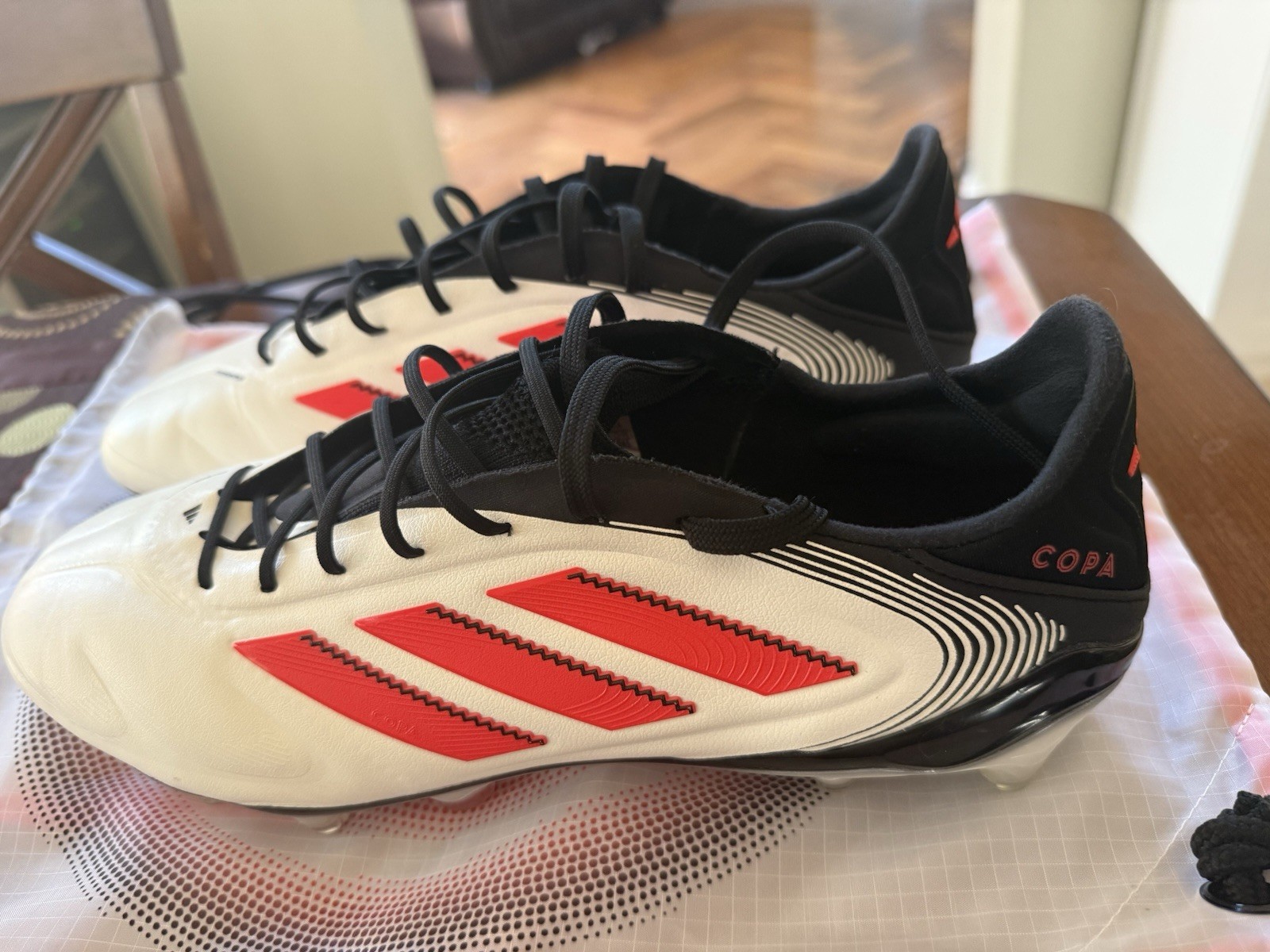 Adidas Men COPA Pure 3 League FG Cleats White Football Soccer Boots Spike 11.5