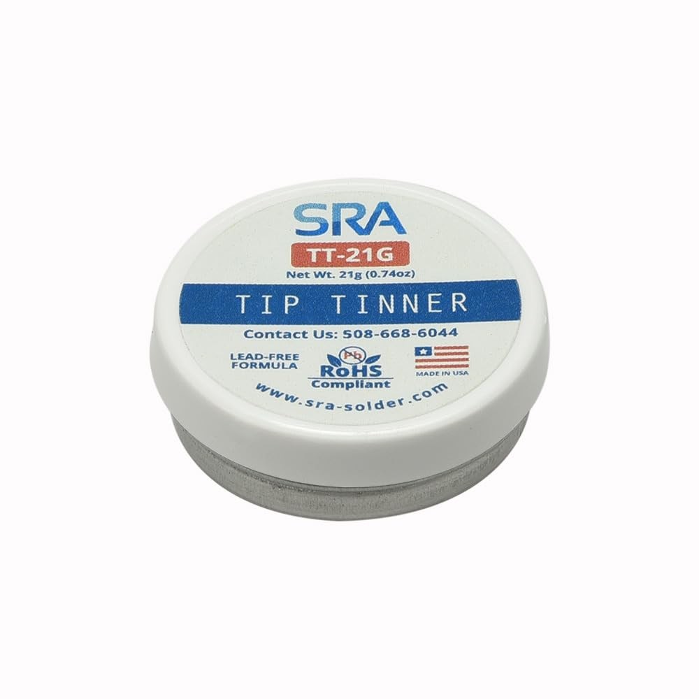 SRA Lead-Free Tip Tinner – 21g Container | Rapid Re-Tinning & Oxidation Remov...