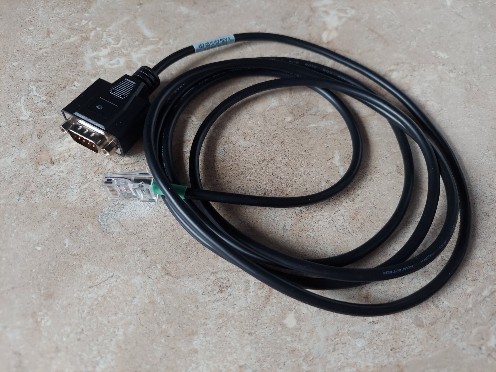 NCR 1639-K333 497-0510107 RJ45 Male to DB9 Male Serial Receipt Printer 76" Cable
