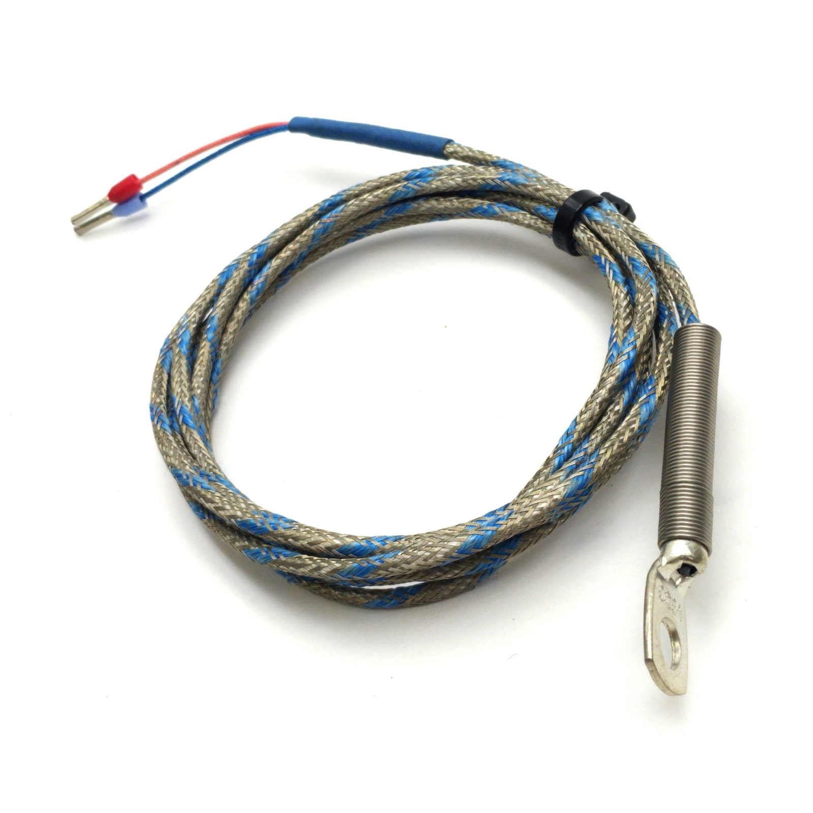 Ulma 9371263 Ring Terminal Thermocouple, 0.25" Hole Diameter, Type J, 56" Long
