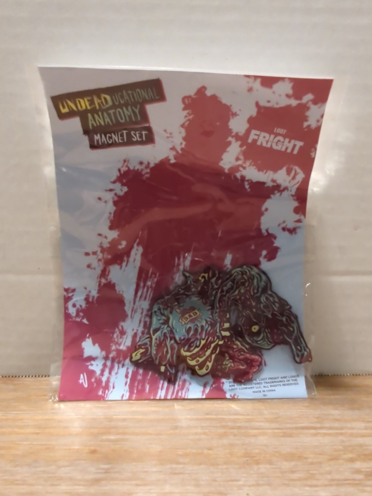 LOOT FRIGHT UNDEADUCATIONAL ANATOMY MAGNET SET NIP GROSS